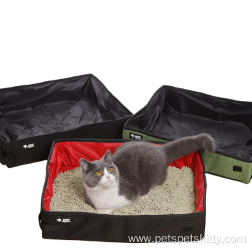 waterproof Oxford fabric cat litter box for travelling